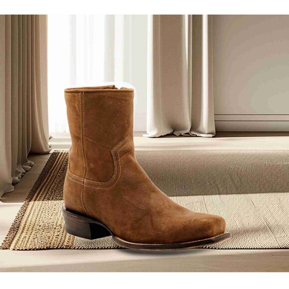 Moonshine Spirit Mens Square Toe ContrastBrown Western Boots